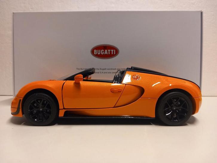 Bugatti Veyron 16.4 Grandsport Vitesse oranje Rast 1:18 KRD, Hobby en Vrije tijd, Modelauto's | 1:18, Zo goed als nieuw, Auto