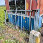 brede hekwerk poort met 2 uitslaande hekken, Ophalen, Met poort, Spijlenhekwerk, Zo goed als nieuw