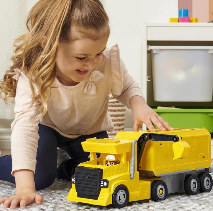 Paw Patrol BIG Truck Pups Rubble, Marshall & Chase Knuffels!, Kinderen en Baby's, Speelgoed | Speelgoedvoertuigen, Zo goed als nieuw