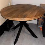 Houten Eettafel - Rond, Huis en Inrichting, Tafels | Eettafels, Ophalen, Rond, Zo goed als nieuw, Vier personen