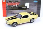 Chevrolet Camaro RS/ Z28 Coupe cream yellow/ black stripes, Hobby en Vrije tijd, Modelauto's | 1:18, Overige merken, Info@autoworldstore.com