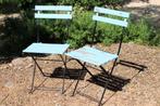 Brocante - Set tintelende tuinstoeltjes!, Tuin en Terras, Ophalen, Gebruikt, Inklapbaar