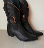 ANN ROCKS COWBOY LAARZEN MT: 38, Verzenden, Zwart, Lage of Enkellaarzen, Zo goed als nieuw
