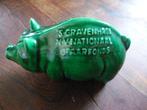 Spaarpot Nationaal spaarfonds groen varkentje, Ophalen of Verzenden, Nieuw, Steen, Aardewerk of Keramiek, Dier