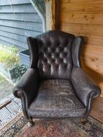Chesterfield stoel, Huis en Inrichting, Fauteuils, Ophalen, Gebruikt, Leer