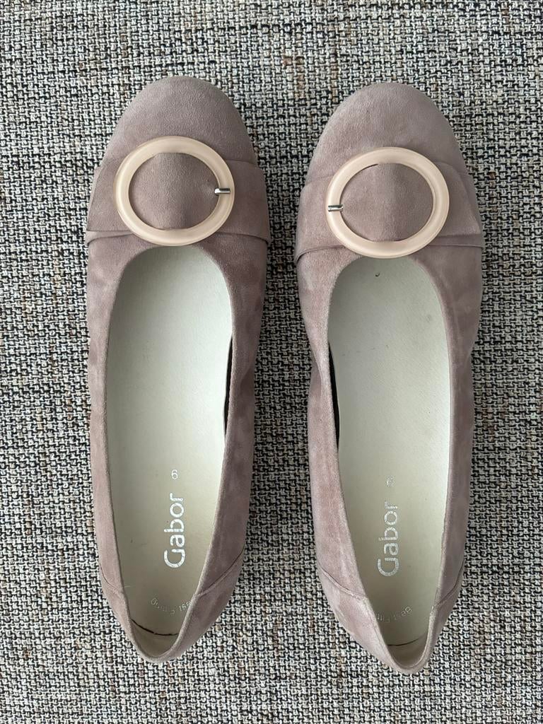Ballerina’s van Gabor, lichtroze / mauve, maat 43., Ophalen of Verzenden, Zo goed als nieuw, Roze