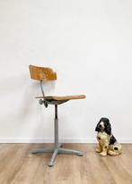 Industriële retro tekenstoel, Friso Kramer? Vintage stoel, Huis en Inrichting, Ophalen, O, Bureaustoel, O