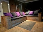 Steigerhouten lounge set met bartafel, Tuin en Terras, Tuinsets en Loungesets, 5 zitplaatsen, Gebruikt, Bank, Steigerhout