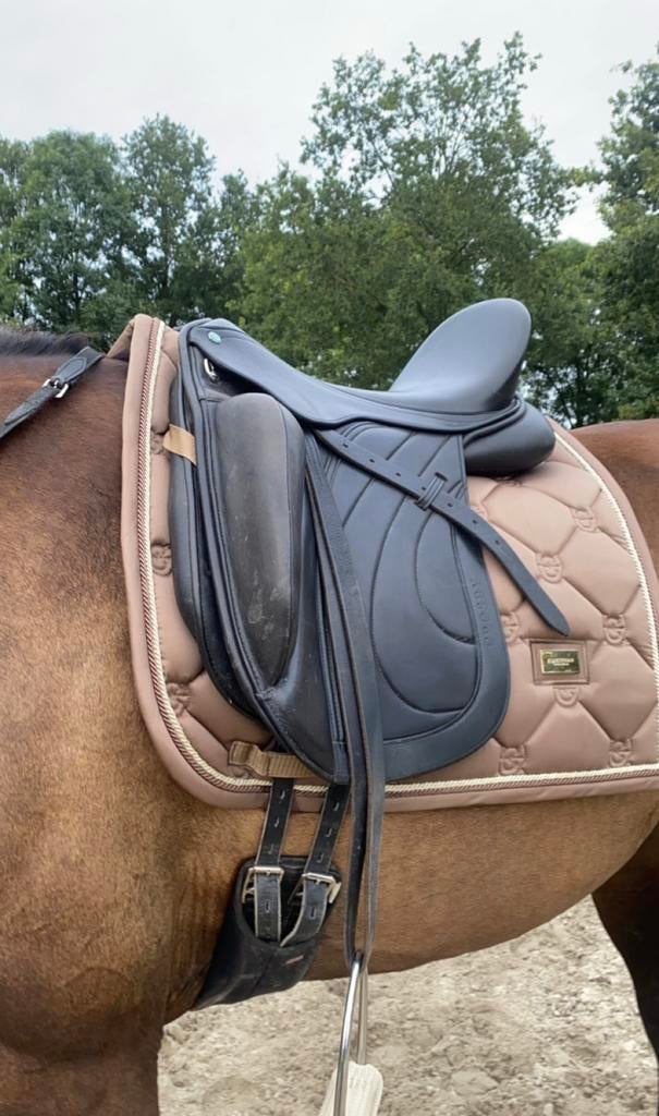 Equestrian Stockholm dekje + oornetje champagne full, Dieren en Toebehoren, Paarden en Pony's | Dekens en Dekjes, Zo goed als nieuw