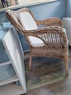 Rotan / rieten stoel ikea, Ophalen, Gebruikt, Minder dan 75 cm, Riet of Rotan