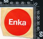 Sticker: Enka, Verzenden, Zo goed als nieuw, Bedrijf of Vereniging
