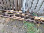 Oude houtpalen en stukken, Tuin en Terras, Schuttingen, Ophalen, Gebruikt, 6 meter of meer