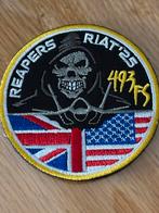 Embleem reapers riat 493 FS, Verzamelen, Luchtvaart en Vliegtuigspotten, Verzenden, Nieuw, Patch, Badge of Embleem