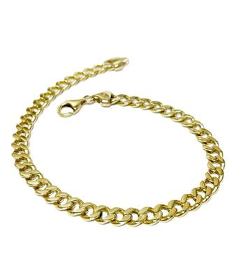 Massief Gouden Heren Gourmet Schakel Armband - 23,5 cm / 22, beschikbaar voor biedingen