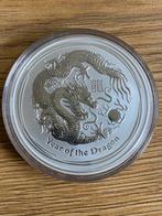Lunar dragon 5 oz zilver - oplage 31.664!!, Postzegels en Munten, Edelmetalen en Baren, Ophalen of Verzenden, Zilver