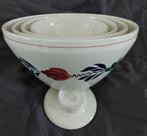 Een set Boerenbonten schalen, Huis en Inrichting, Keuken | Servies, Ophalen of Verzenden, Aardewerk, Boerenbont, Schaal of Schalen