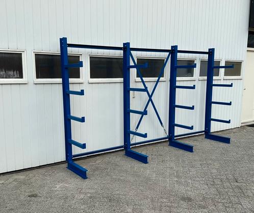 Draagarmstelling 210cm hoog 5vaks Gratis Thuisbezorgd, Zakelijke goederen, Kantoor en Winkelinrichting | Magazijn, Stelling en Opslag