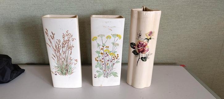 3x radiatorbakje bloemen condens bakje lucht bevochtiger, Antiek en Kunst, Antiek | Woonaccessoires, Ophalen of Verzenden
