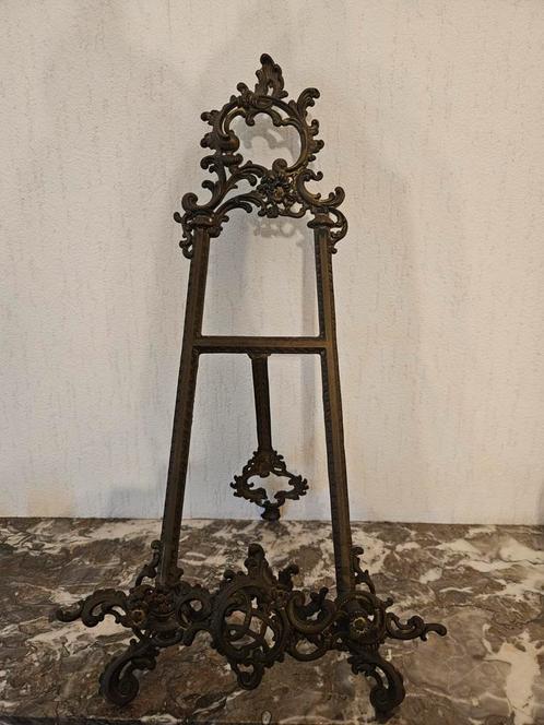 Antieke Gietijzeren Standaard, Huis en Inrichting, Woonaccessoires | Kandelaars en Kaarsen, Gebruikt, 25 tot 50 cm, Metaal, Bruin