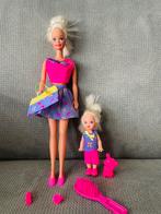 Moeder dochter familie Barbie en Shelly met accessoires, Kinderen en Baby's, Speelgoed | Poppen, Ophalen of Verzenden, Zo goed als nieuw