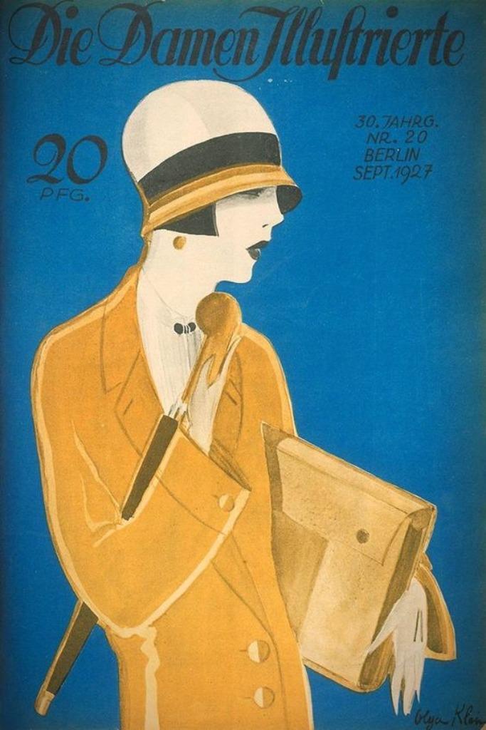 Die Damen Illustrierte cover september 1927 - overdruk, Verzamelen, Posters, Nieuw, Overige onderwerpen, A4 of kleiner, Rechthoekig Staand