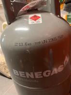 Aangeboden Benegasfles inclusief gas en drukregelaar (2022), Gebruikt