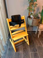 Stokke Tripp Trapp Sunflower Yellow+Stoelverkleiner, Ophalen of Verzenden, Zo goed als nieuw, Meegroeistoel, Stoelverkleiner