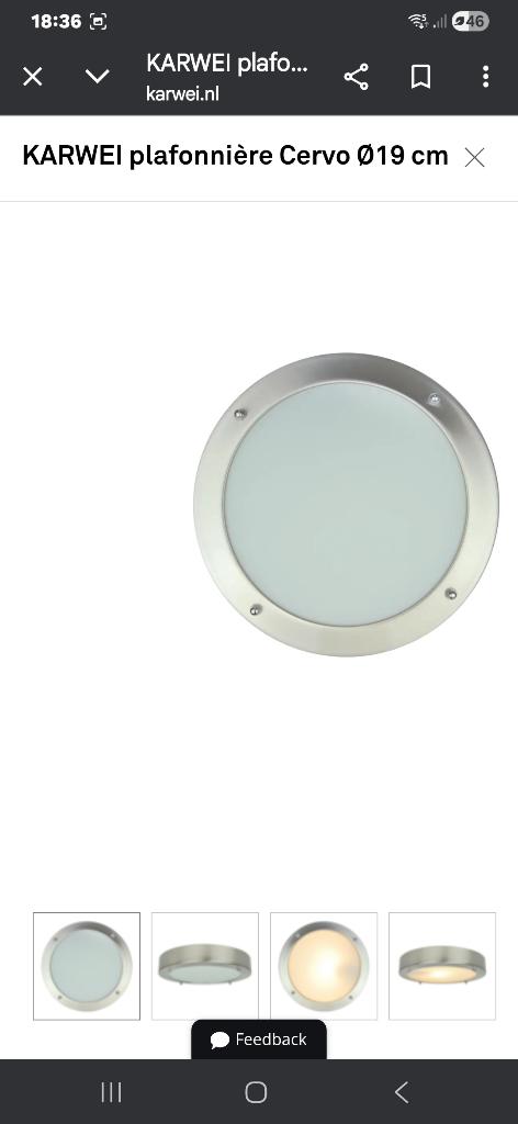 Cervo moderne plafondlamp van geborsteld staal, Ophalen of Verzenden, Nieuw, Glas, Modern