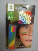 Regenboog - Schmink - Gezicht - Kleurenmix - Pride Parades, Overige kleuren, Gehele gezicht, Nieuw, Ophalen of Verzenden