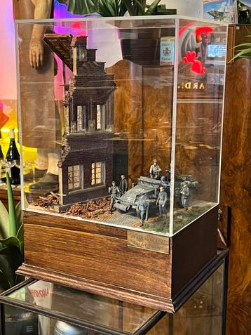 Wo2 diorama, topstuk in vitrine 1/35 beschikbaar voor biedingen