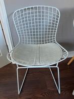 Witte draadstoel, Ophalen, Wit, Zo goed als nieuw, Metaal