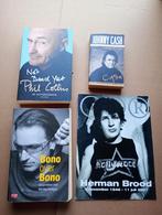 Boeken/magazine Ph. Collins, U2, H. Brood & J. Cash, Verzamelen, Gebruikt, Boek, Tijdschrift of Artikel, Verzenden