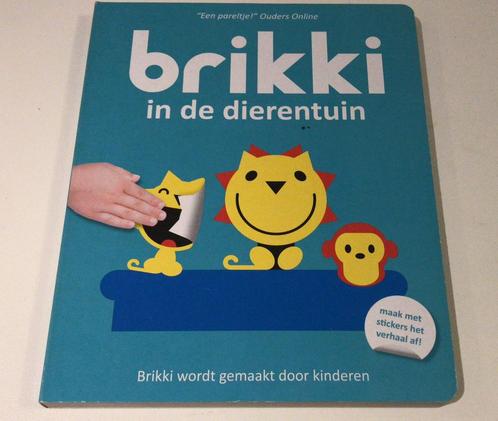 Boek Brikki in de dierentuin educatief leren raamstickers, Boeken, Kinderboeken | Kleuters, Zo goed als nieuw, Fictie algemeen