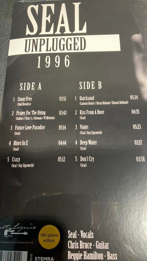 Seal. - Unplugged 1996, Ophalen of Verzenden, Nieuw in verpakking, 12 inch, Poprock