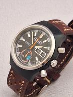 1972 Citizen Chronograph Flyback Automatic 4-900031TA, Leer, Staal, Ophalen of Verzenden, Zo goed als nieuw