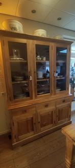 Blank houten teak buffetkast, Huis en Inrichting, Kasten | Buffetkasten, Ophalen, Gebruikt, 25 tot 50 cm, 200 cm of meer