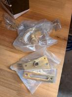 WC overslag slot met bocht Intersteel messing, Doe-het-zelf en Verbouw, Hang- en Sluitwerk, Ophalen of Verzenden, Nieuw, Koper of Messing