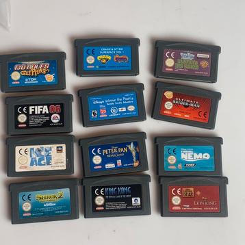 12 Nintendo Gameboy Advance games beschikbaar voor biedingen