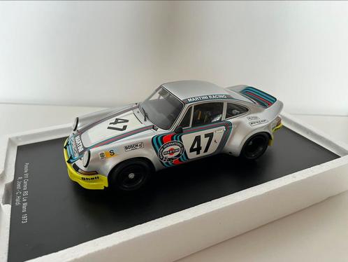 Porsche 911 Carrera RSR No.46, 24h Le Mans 1973 Spark 1:18, Hobby en Vrije tijd, Modelauto's | 1:18, Zo goed als nieuw, Auto, Overige merken