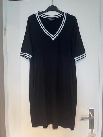 Ophilia dames basic zwarte comfy jurk dress mt 40 beschikbaar voor biedingen