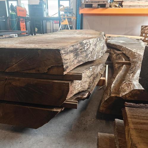 Essen boomstam planken. Boomstam tafel, Doe-het-zelf en Verbouw, Overige Doe-het-zelf en Verbouw, Zo goed als nieuw, Ophalen