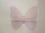 Roze en taupe wandplankjes in de vorm van vlinders (2 stuk), Ophalen, Zo goed als nieuw
