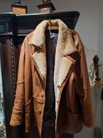 Leren jas met gevoerde kraag, Ophalen of Verzenden, Zo goed als nieuw, Maat 56/58 (XL), Bruin