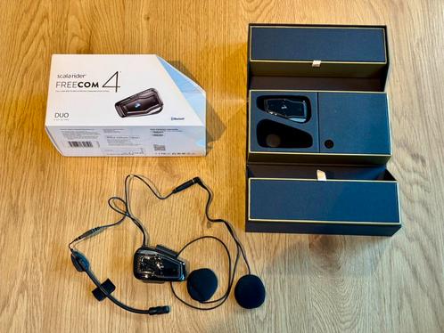 Motor intercom set - Scalarider Freecom 4 Duo, Motoren, Accessoires | Navigatiesystemen, Zo goed als nieuw, Ophalen