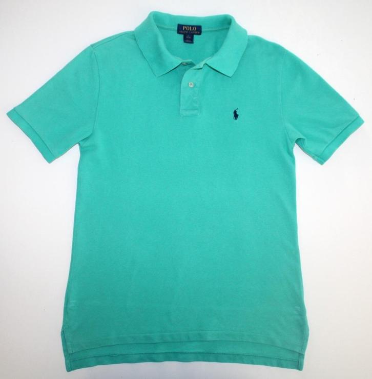 Ralph Lauren polo groen maat L 14-16y = maat 164, Kinderen en Baby's, Kinderkleding | Maat 164, Zo goed als nieuw, Jongen, Shirt of Longsleeve