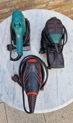 drie stuks schuurmachines, 1 x vlak en 2 delta, Doe-het-zelf en Verbouw, Gereedschap | Schuurmachines, Verzenden, Gebruikt, Minder dan 600 watt