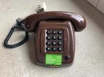 T65 PTT Telefoon – Druktoetsmodel (1983) Mocca, Ophalen of Verzenden, Gebruikt