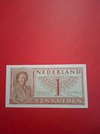 1 gulden muntbiljet Wilhelmina uit 1949 in AUNC, Postzegels en Munten, Bankbiljetten | Nederland, Ophalen of Verzenden, 1 gulden