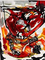 Werk naar Karel Appel handgeschilderd, Ophalen of Verzenden