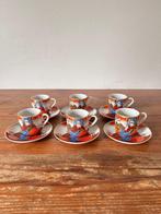 6 kop en schotels  - Satsuma - handgeschilderd, Ophalen of Verzenden